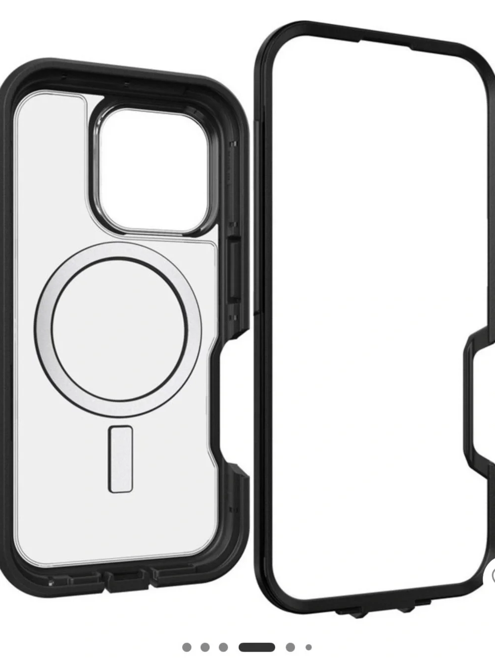 OtterBox Defender Pro XT Case for iPhone 16 Plus - Clear and Black